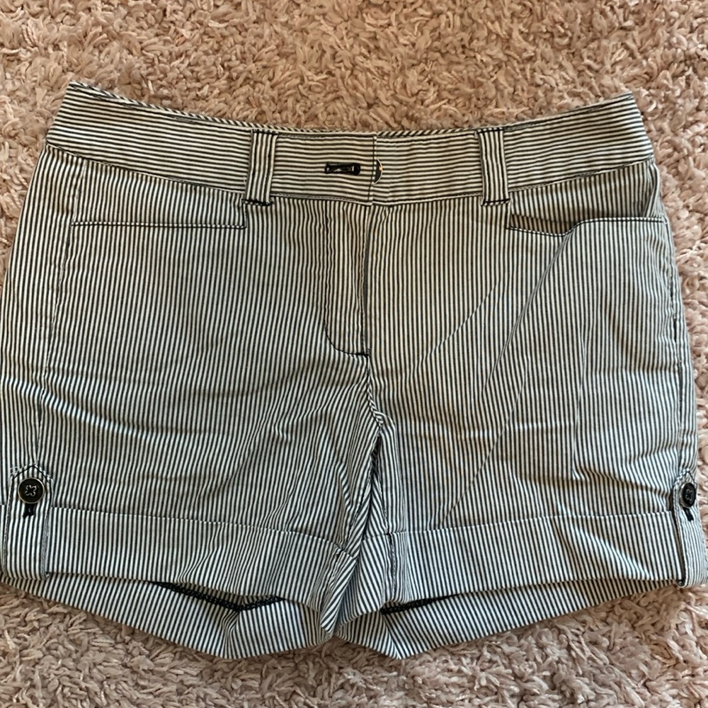 WHBM cotten striped shorts